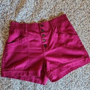 Knox Rose High Waist Magenta Shorts